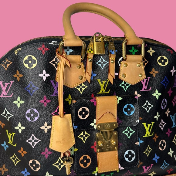 Louis Vuitton Black Multicolor Alma GM - Picture 11 of 16